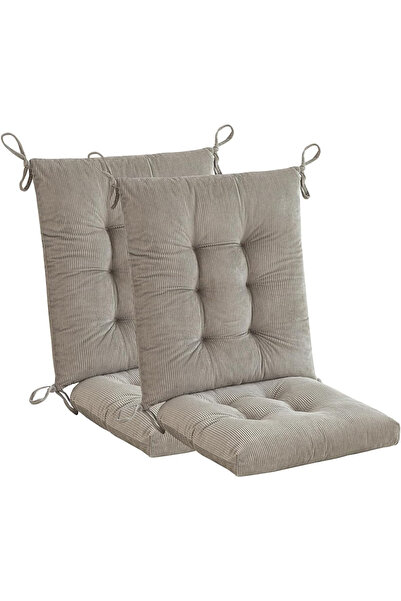 Makimoo Velvet chair cushions with thick sponge, covers seat and backrest, se...