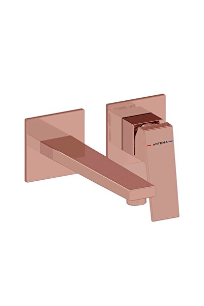 Artema Minimax Square Built-In Sink Faucet Long Soft Copper A4359329