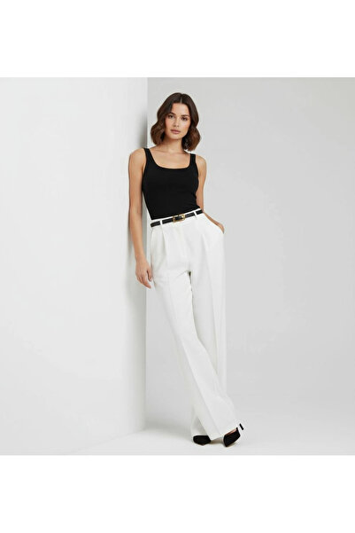 Masttoon Premium Beyaz Palazzo Pantolon