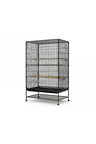 Genel Markalar 1680911777 Ayaklı Kafes 90x58,4x152,4 (01109) Cm Siyah