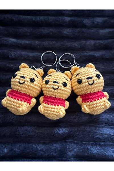 amigurumibaby سلسلة مفاتيح على شكل خنزير صغير وبوه أميجورومي