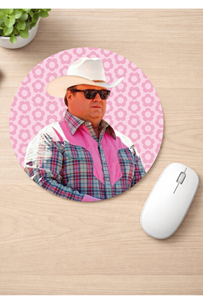 Eylül Design Modern Family Printed Round Non-Slip Mousepad Ergonomic Mouse Pad