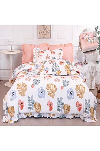 Casa Pucioasa Duvet Cover Set Set - 6 Pieces, Finet with Ruffles and Stretchy...