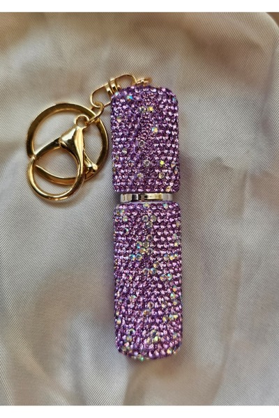 Handmade Doldurulabilir Işıltılı Mini Parfüm Şişesi, Anahtarlık ve Çanta Boy