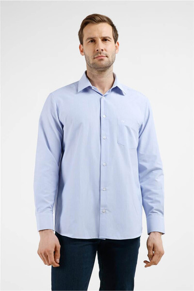 İmza Comfort Fit Blue Men's Shirt 1004255280