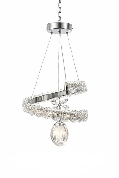 KRL LİGHTİNG Kesik Led Krom Avize