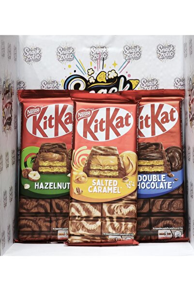Nestle KitKat Gurme Serisi Seti - Fındıklı, Tuzlu Karamelli ve Yoğun Çikolata...