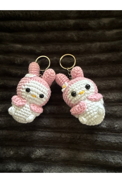 amigurumibaby سلسلة مفاتيح كورومي محبوكة على طريقة أميجورومي
