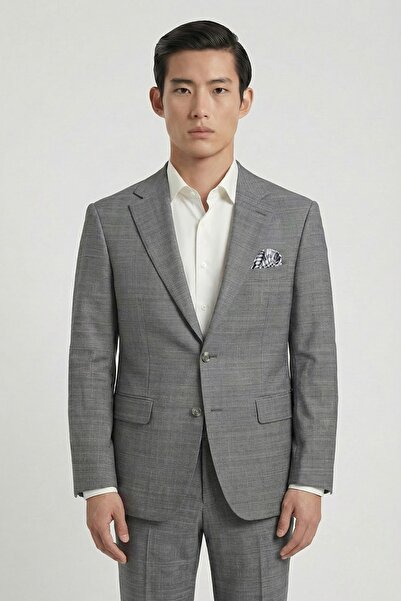 Giotelli Men's Viscose Blended 5 Drop Classic Anthracite Suit