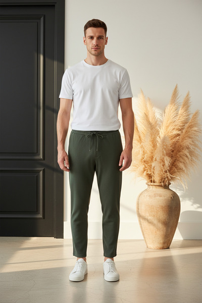 YŞRLİNE COLLECTİON YŞR Premium Ανδρικό Παντελόνι Jogger – Μοντέρνα Άνετη Γραμ...