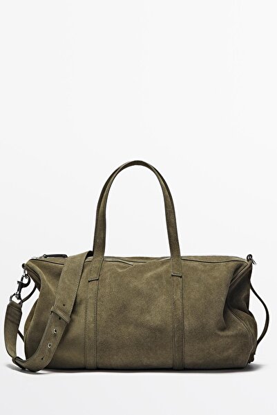 Massimo Dutti SÜET DERİ SEYAHAT ÇANTASI