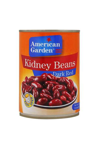 american garden Canned Dark Red Kidney Beans Whole Grains in Brine (400g)