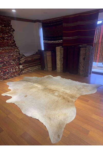 DOGANLAR ANTIQ GERÇEK DERİ NATUREL DANA DERİSİ 289 GOLD 230X240 POST HALI