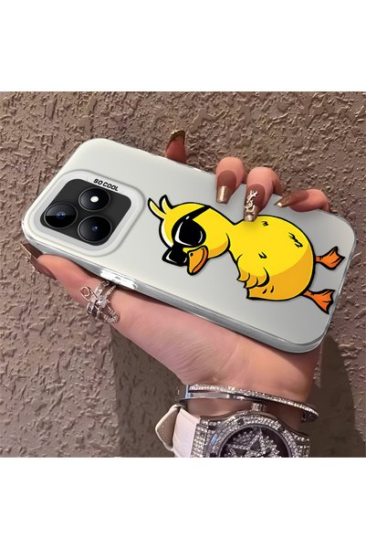 CHICASELUX Silicone Edge Hard Back Phone Case Compatible with Realme Note 50 ...