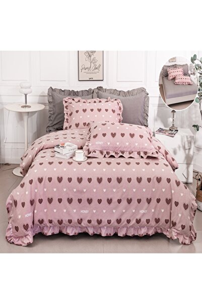 Casa Pucioasa Duvet Cover Set Set - 6 Pieces, Finet with Ruffles and Stretchy...