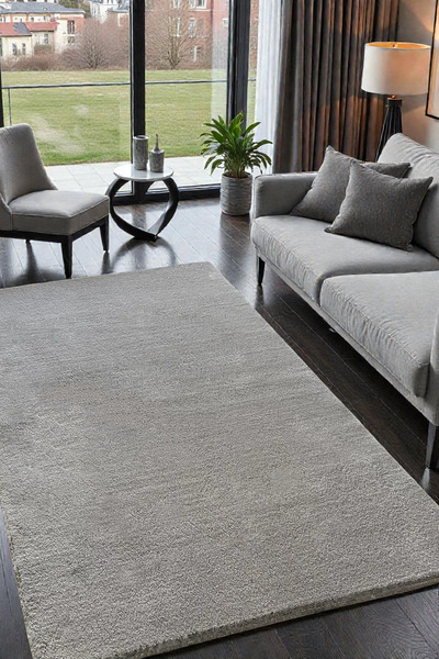 Zeora Home Plush Post Carpet Soft Textured Modern Living Room Living Room Chi...