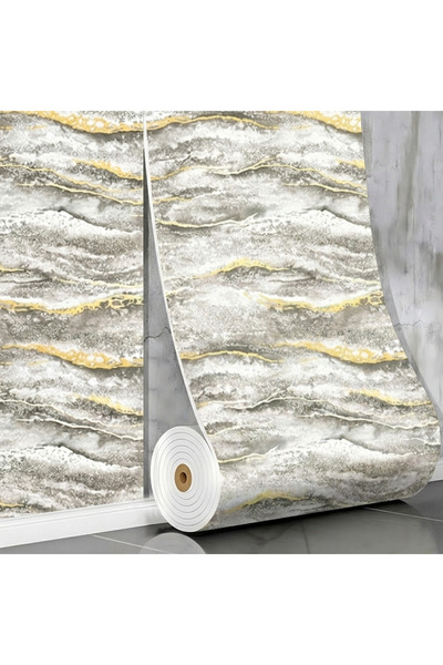 Teno 3D Teno® мраморен тапет на ролка, 3.6 кв.м., самозалепващ, Водонепромока...