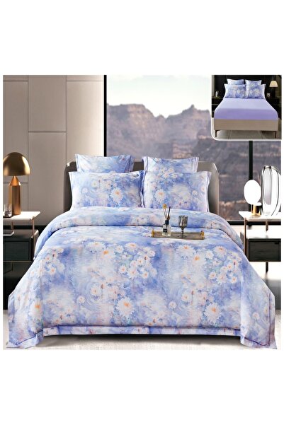 Casa Pucioasa Duvet Cover Set Set - 6 Pieces (PUCIOASA), Thick Satin with Str...