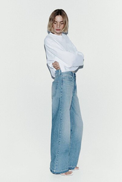 H&M Wide High Waist Jeans