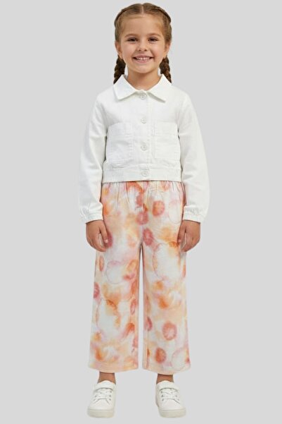 ww waka waka kids store Κοριτσίστικο Σετ με Λευκό Τζιν Μπουφάν και Παντελόνι ...