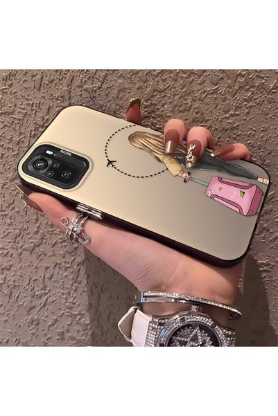 CHICASELUX حافظة هاتف خلفية صلبة من السيليكون متوافقة مع Poco M5S بنمط الطيران