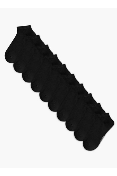 Lee Cooper Pack of 10 Ankle Length Cotton Socks