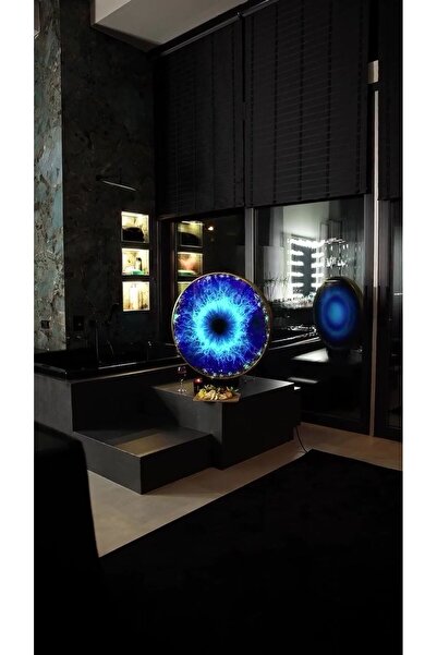 bds art sanatı evinize taşır Göz Desenli LED Işıklı Davul – Mekâna Güçlü Bir ...