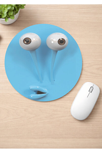 Eylül Design Spongebob Printed Round Non-Slip Mousepad Ergonomic Mouse Pad