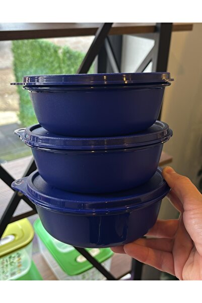Tupperware 3 Pieces of 630 ml Şekerpare.