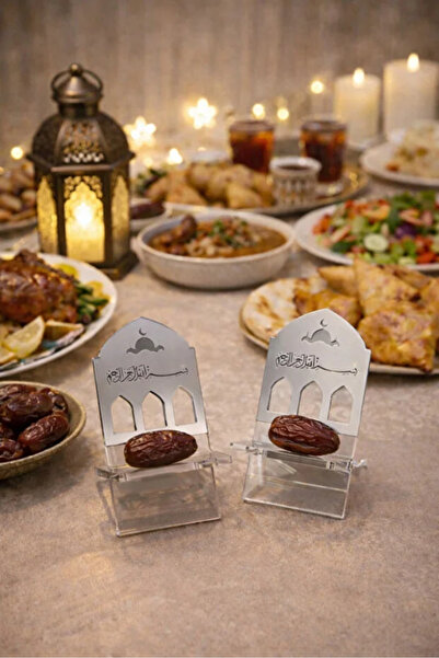 STANDORA 6’lı Dekoratif Hurma Sunumluk - Ramazan İçin Şık Pleksi Hurma Standı...