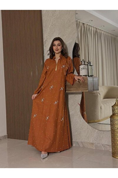 vanus fashion 6928 -جلابية بلمسة انثوية أنيقة