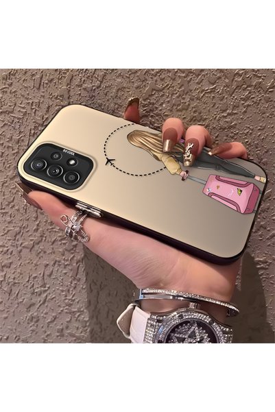 CHICASELUX حافظة هاتف من السيليكون ذات حافة صلبة وخلفية صلبة متوافقة مع هاتف ...