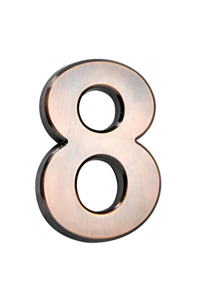 Strend Pro Numar casa MagicHome, cifra 8, PVC, Bronz Antichizat, 70x100mm, 3D