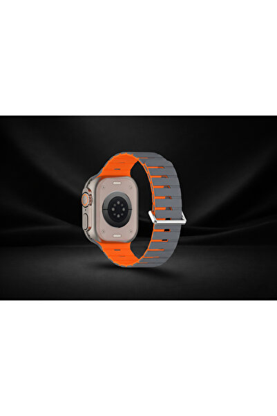 bbtech Appl Watch 49/46/45/44mm Manyetik Silikon Kordon Metal Tokalı Ultra Uy...