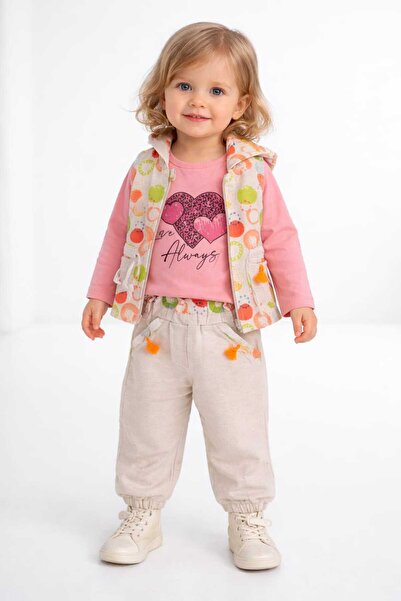 neocotton سترة بقلنسوة من الكتان وبنطلون وسويت شيرت، طقم من 3 قطع