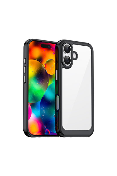 Other Etui case pokrowiec na iPhone 17 Outer Space - czarne przezroczyste