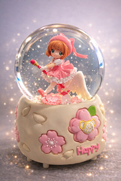 GenelTedarik Anime Figürlü Kar Küresi – Kız Çocuk Odası & Masa Üstü Dekoratif
