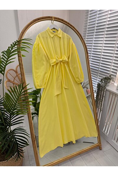 onix Şimal Elbise Yellow