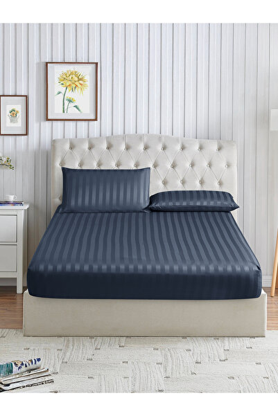 Donetella King Size Quilted Bed Sheet 200X200 cm – Deep Pocket Sheet 35 cm wi...