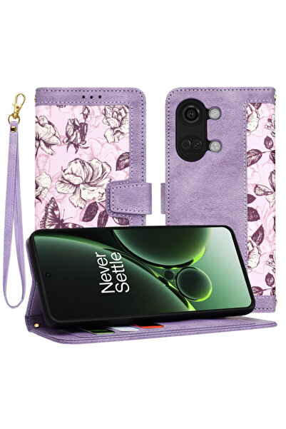 Techsuit Husă personalizată cu clapă pentru OnePlus Nord 3 Techsuit, violet