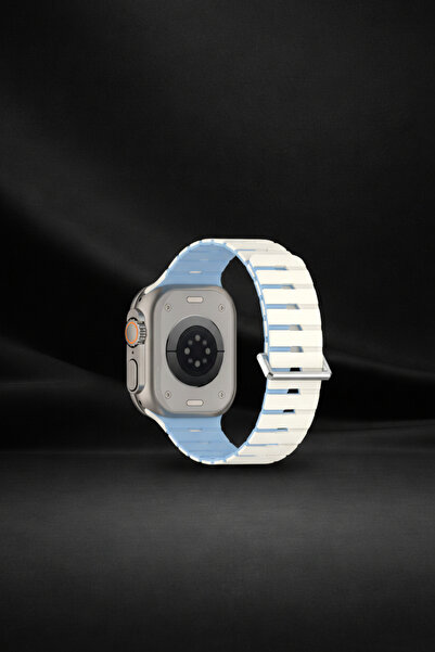 bbtech Appl Watch 49/46/45/44mm Manyetik Silikon Kordon Metal Tokalı Ultra Uy...