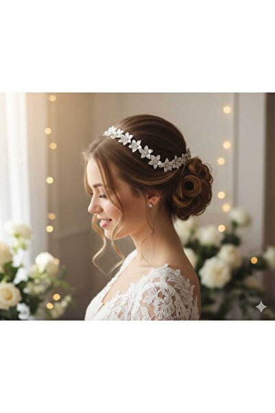Yeşil Atölye Floral Bridal Engagement Henna Promise Maternity Crown Accessory