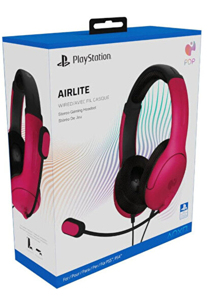 Pdp Căști Airlite cu fără sârmă Cosmic Red - Playstation 5
