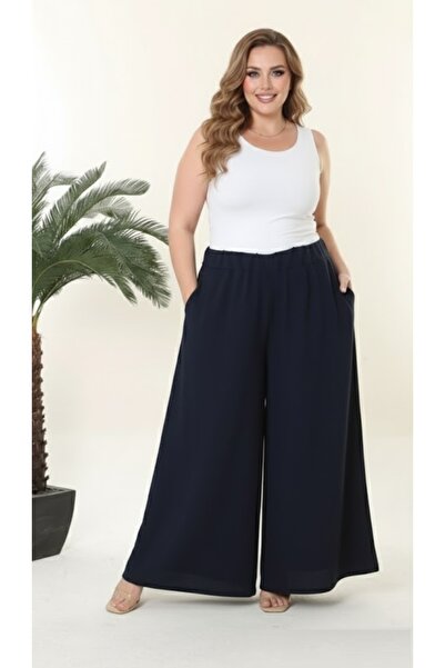 Butik Nilyam Γυναικείο παντελόνι Aerobin μεγάλου μεγέθους με άνετη εφαρμογή, ...