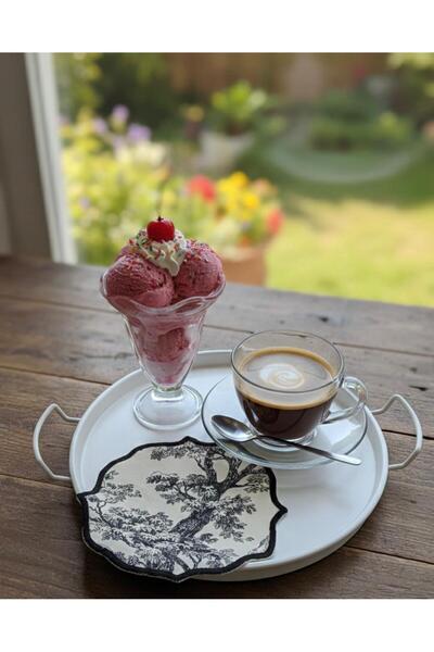 Doğa teks home Vintage Nakış İşlemeli Sunum Peçetesi(2 adet)