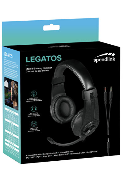 Speedlink Στερεοφωνικά ακουστικά LEGATOS σε μαύρο χρώμα