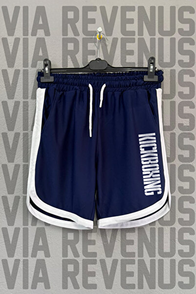 Vordevia Kickboxing Text Printed Custom Jersey Training Shorts with Piping De...