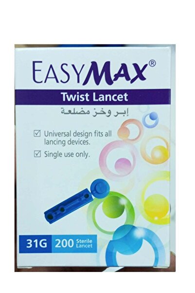 Easy Max 200-Piece Twist Sterile Blood Lancet