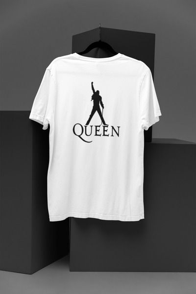 MG Queen Printed Circular Neck Cotton Oversize Short Sleeve Unisex Tshirt