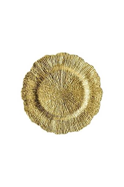 Clini Golden Serving Plate